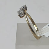 LADIES 10CT DIAMOND RING 1.6GMS Ring Size N 1/2 / 7 US
